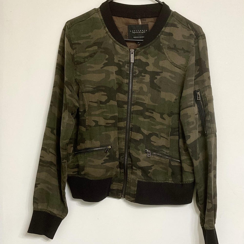 Sanctuary Como Light Jacket Full Zipper Sz M